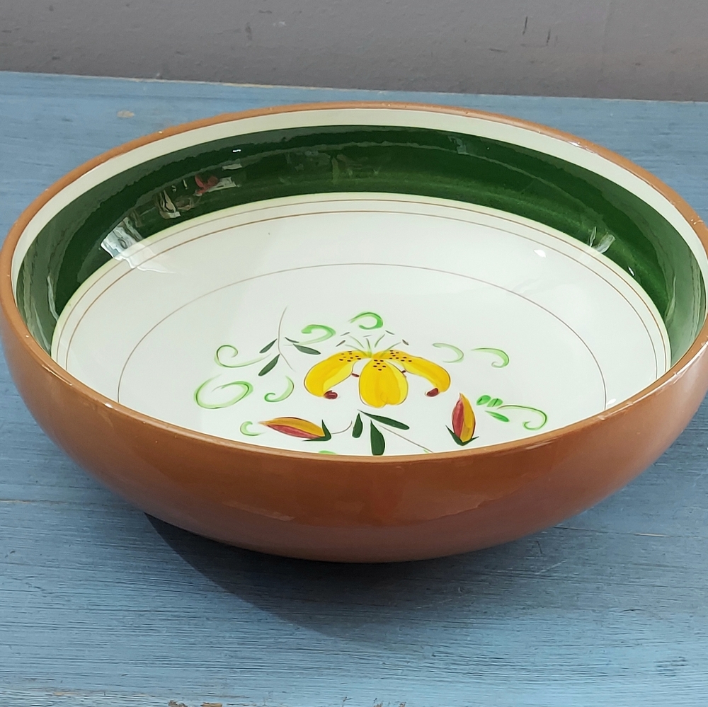 Stangl Pottery Serving Bowl Tiger Lily